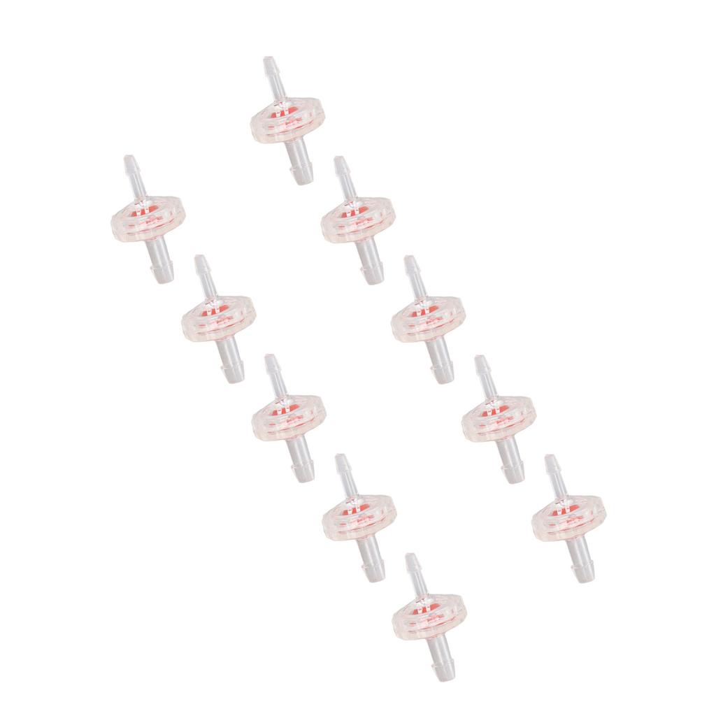 10Pcs Check Valve PP Single Way Non Return Flows Control Reducing Diameter Set Kit for Aquarium