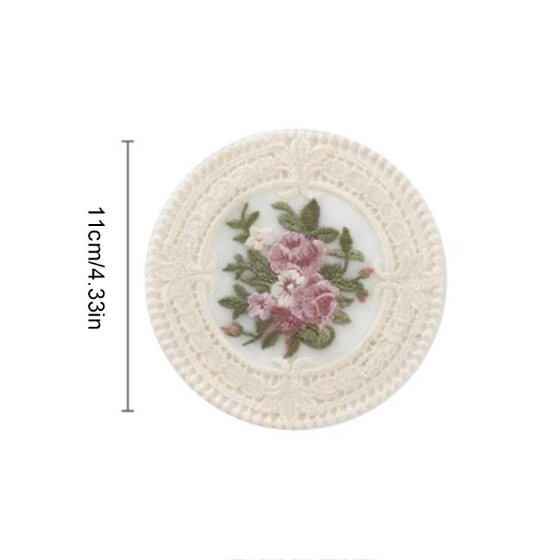 Круглая вязаная крючком салфетка ручной работы 4,33 дюйма, коврик для чашки, подставка для свадебного декора
