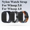 Нейлоновый ремешок для браслета Whoop 5.0 Плетеный тканевый ремешок с чехлом для Whoop 4.0 Спортивный наручный браслет Магнитный ремень