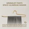 5Pcs Pants Hangers Short Neck Goose Type Space Aluminum Anti Slip Pant Hanger For Home Use
