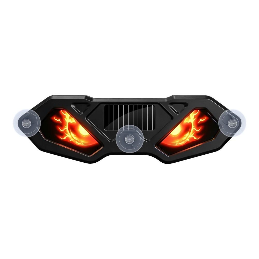 Dynamic Display Solar LED Devil Eyes Car Lights Solar Powered Car Warning Light  Windshield