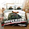 Постельное белье Top Gun Maverick для мальчиков и девочек, размер Twin/Queen, пододеяльник, наволочка, кровать, дети, взрослые, модный домашний текстильextile369