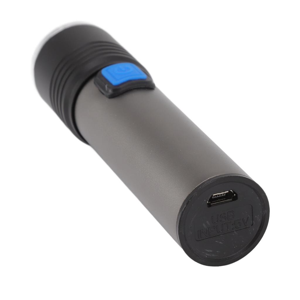 365nm UV Flashlight USB Rechargeable LED Mini Portable Handheld Torch Detector for Pet Urine