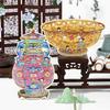 Ретро китайский стиль 3D наклейка-декаль Китайская миниатюра Китайский фарфор Сцена Фигурки Пазл DIY Ремесло Реставрационное искусство