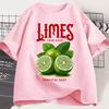 Funny Limes From Hand Tropical Zest Graphic Tshirts Unisex Unisex Fashion Aesthetic Y2k T Shirts Oversized Cotton Casual Tees Gifts