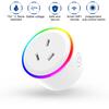Умная розетка 10А RGB Сценарный свет Управление через WiFi, работает с Alexa, Google Home и IFTTT, AC 100-240В, вилка AU