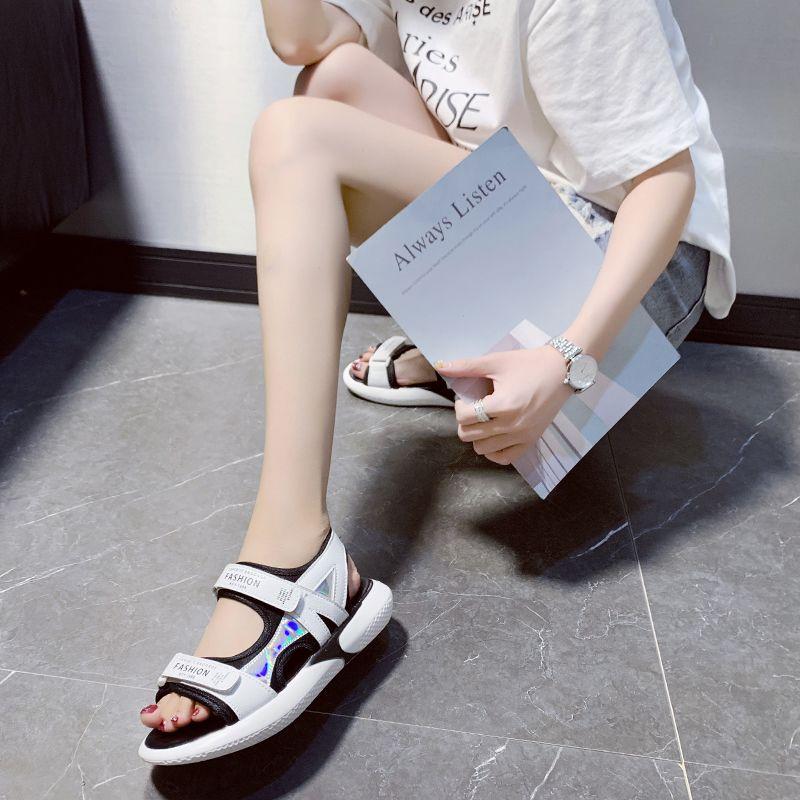 Размер 34-42 Босоножки на платформе Большие размеры Спортивные сандалии для женщин 2024 Летняя женская обувь Повседневные пляжные сандалии с открытым носком для женщин