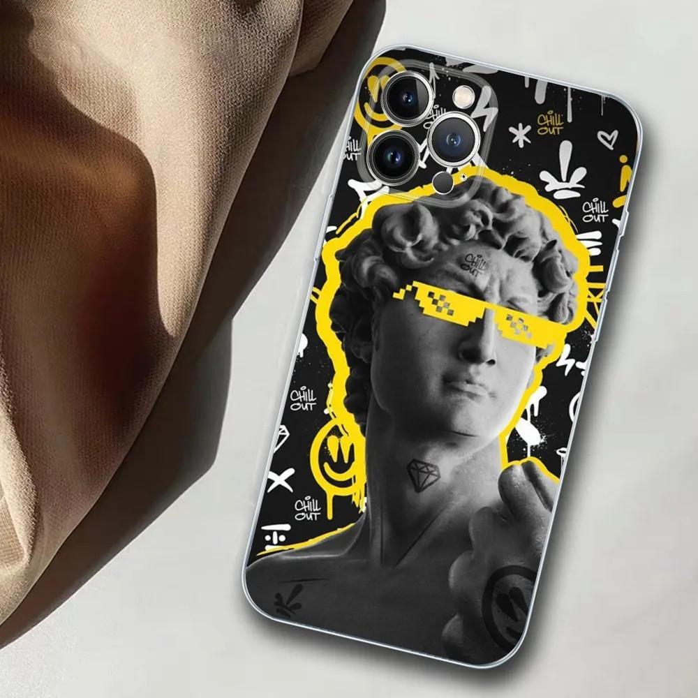 Чехол для мобильного телефона Apple Iphone15 Pro Чехол для мобильного телефона David Statue, окрашенный, устойчивый к падениям Чехол для мобильного телефона Huawei Anti Drop