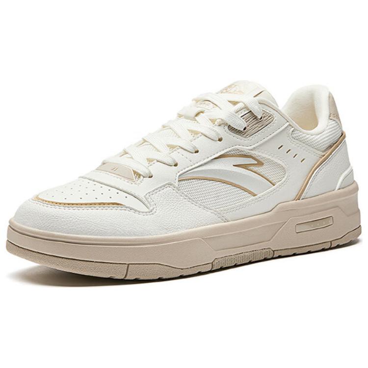 Anta Flame 1.0 Comfortable Fashion Slip Resistant Durable Low Top Skate Shoes Men Sneakers White Brown 112528091-5