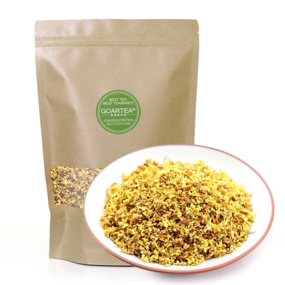 HelloYoung 100g Natural Sweet Osmanthus Flower Tea Fragrant Dried Chinese Herbal