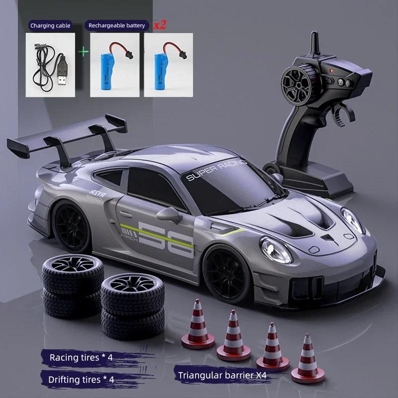 2,4 г 1:24 светодиодный RC дрифт-кар 4WD Автомобили на радиоуправлении Гоночные машины Игрушечный транспорт Электрическая модель спортивного автомобиля Игры для соревнований Мальчики