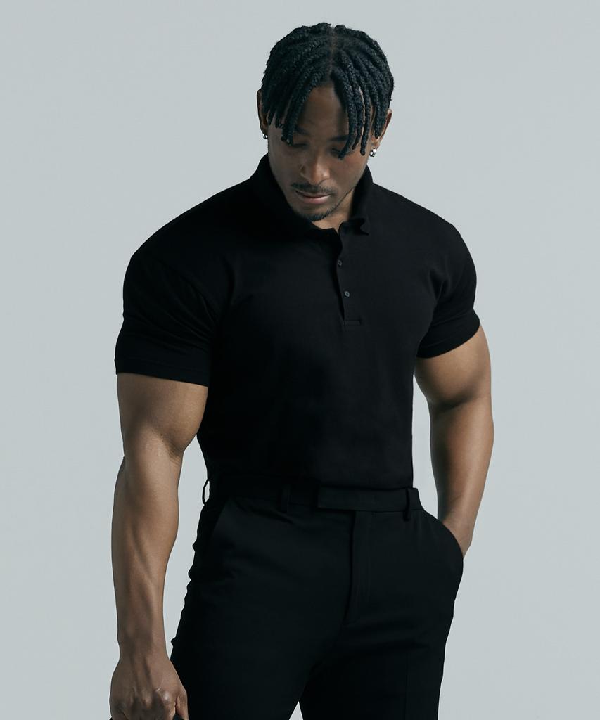 JELEVE [2Pack] Standard Muscle Fit Polo Shirt
