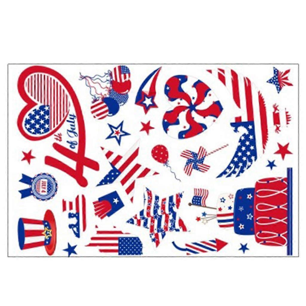 1/9 Sheets American Stickers Independence Day Decals for Wall Window Water Bottle Laptop Luggage Bike Bicycle Car Stickers