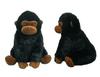 Amuse Kuttarigorilla ST (Dark Black) Plush Toy, Sitting Height Approx. 15cm 703950