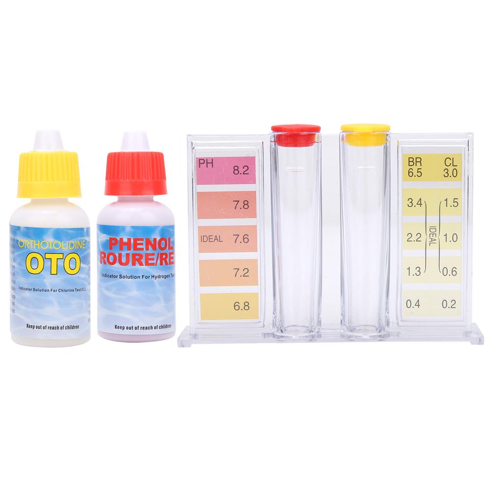 PH Chlorine Water Quality Test Kit Swimming Pool Tester Water Testing Box