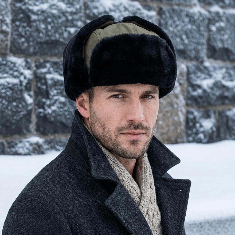 Thickened Ear Protection Cap Plush Winter Ear Cap Fashion Windproof Pilot Hat Camping