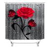 Новая занавеска для душа с принтом розы, нескользящие коврики и коврики для ванной комнаты, чехол на сиденье для унитаза, декор для ванной комнаты, аксессуары для ванной комнаты