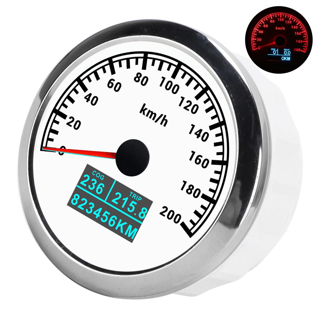 GPS Speedometer Pointer Tachometer 3in1 IP67 Waterproof COG Trip Single Mileage for Car Truck Boat 9‑32V DC