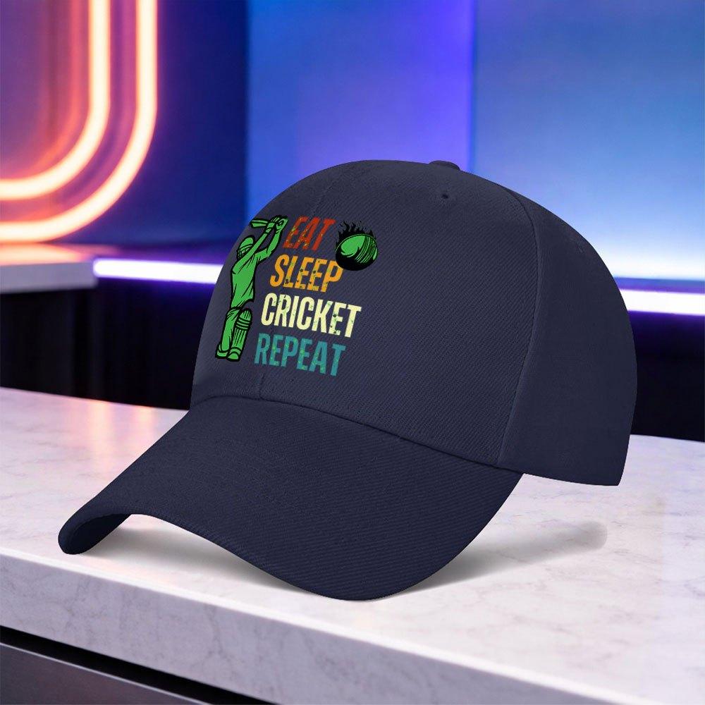 Printed Eat Cricket Cycle Easy Light Baseball Cap Lightweight Unisex Outdoor Sports Cap for Weddings Parties Festivals