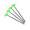 Alice In the Land of Miscellaneous Goods Tent Peg Camping Equipment Tarp Peg Stake Steel Fluorescent Peg Rope Supplies Tarp Set of 4 Tent Mark Fall