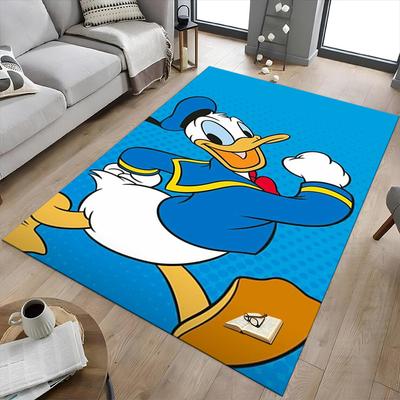 Donald Duck Adventure Carpet For Playroom Bedroom Living Room Sofa Home Decorkids Game Area Rug Nonslip Floor Mat