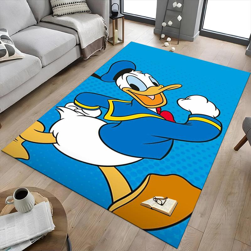 Donald Duck Adventure Carpet For Playroom Bedroom Living Room Sofa Home Decorkids Game Area Rug Nonslip Floor Mat