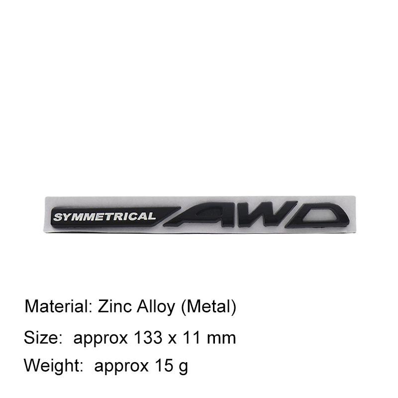 3D Стайлинг автомобиля СИММЕТРИЧНЫЙ AWD автомобиль Капот Крыло багажник Задний капот Шильдик Наклейка Эмблема Значок Наклейка