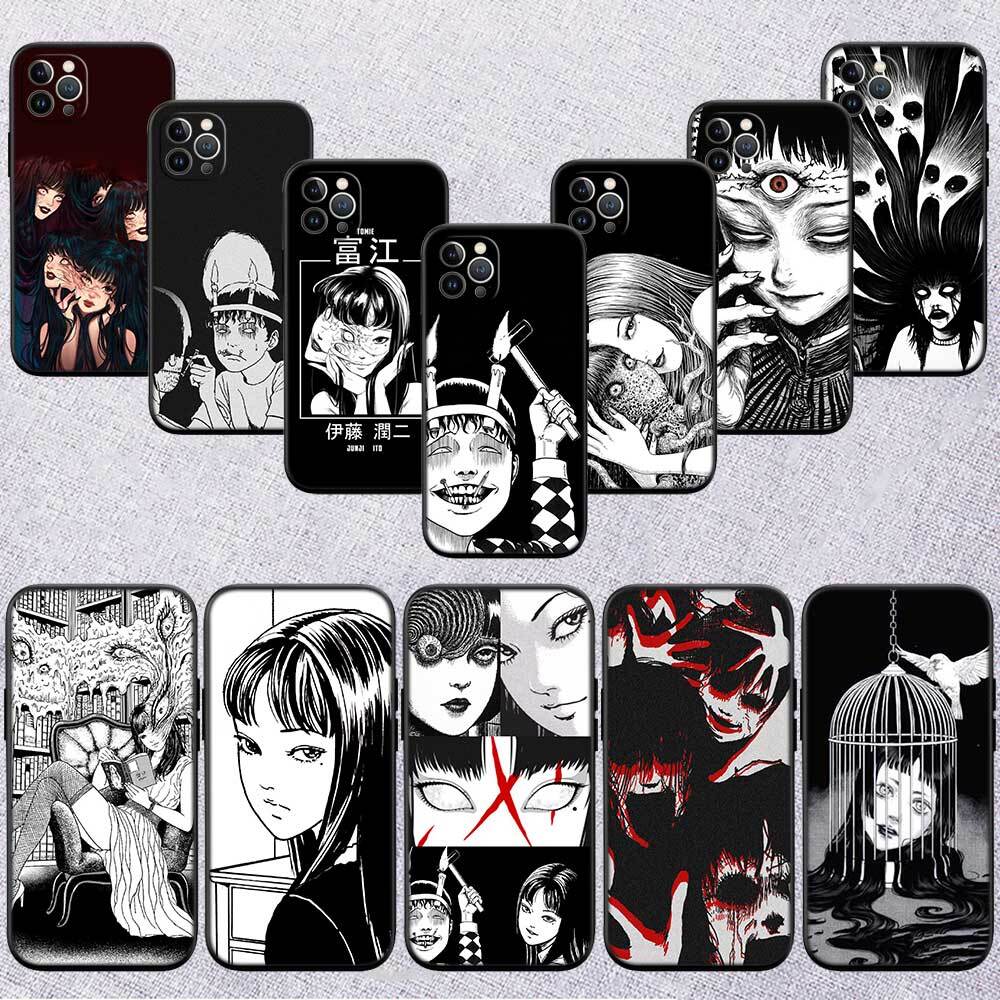 Junji Ito Tomie Phone Case for Xiaomi Poco C40 C51 C50 C55 C65 C71 C75 C85 F8 F7 F6 F5 F3 F2 X7 X6 X4 X3 X2 M7 M6 M5 M4 M3 M2 Pro