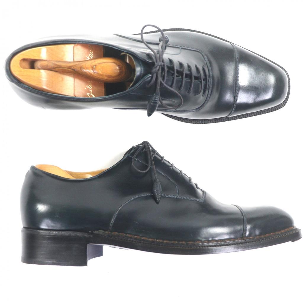 Pristine Silvano Lattanzi Leather shoes Dark navy Cordovan mens Used