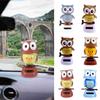 Office Solar Powered Animal Shaking Head Toy Car Ornament Decoration Owl Dancing Doll Swinging Toy