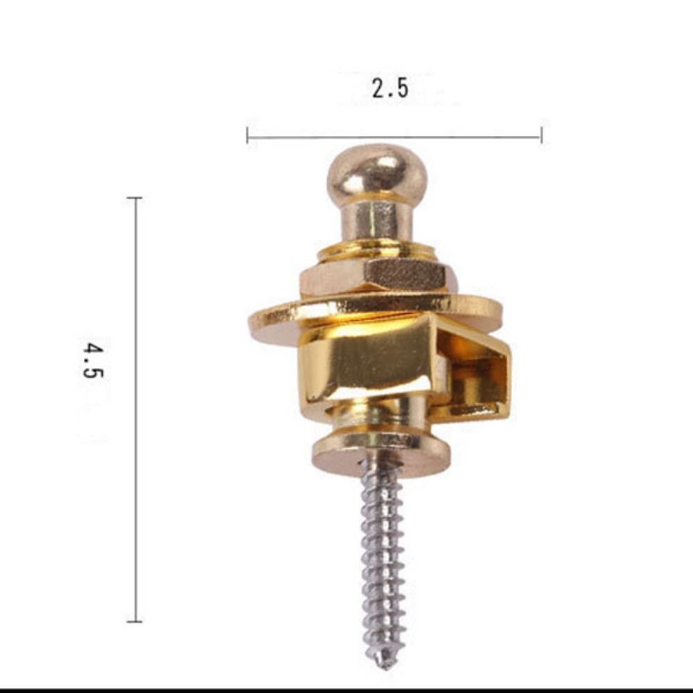 Round Head Skidproof Round Head Straplocks Guitar Tail Nail Guitar Strap Button  Guitar Accessories