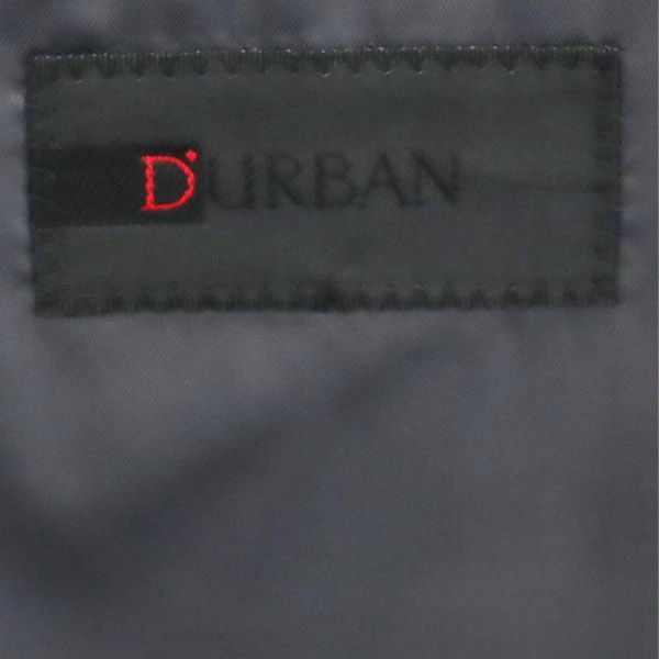 Durban сделано в Японии клетчатый пиджак по фигуре из смеси льна и шерсти Серый Мужской Б/У