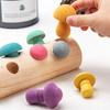 Mushroom Wooden Concentration Grip Training Toy Children Learning Coordination