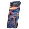 Greece In Summer Santorini Cover Phone Case For Samsung Galaxy Z Flip 7 6 5 4 3 5G Flip7 Flip6 Flip5 Flip4 Flip3 Black Fundas Sh