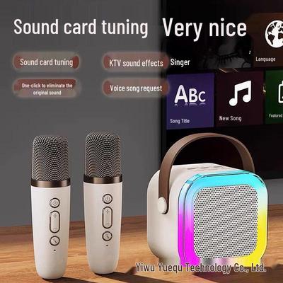 Беспроводной Bluetooth-микрофон K12: Портативный комплект «Все в одном» для домашнего караоке для детей.