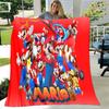 Суперпрозрачное 3D одеяло Mario Bros для офиса, дома, походов, пикника, толстое одеяло, модное покрывало, фланелевое одеяло
