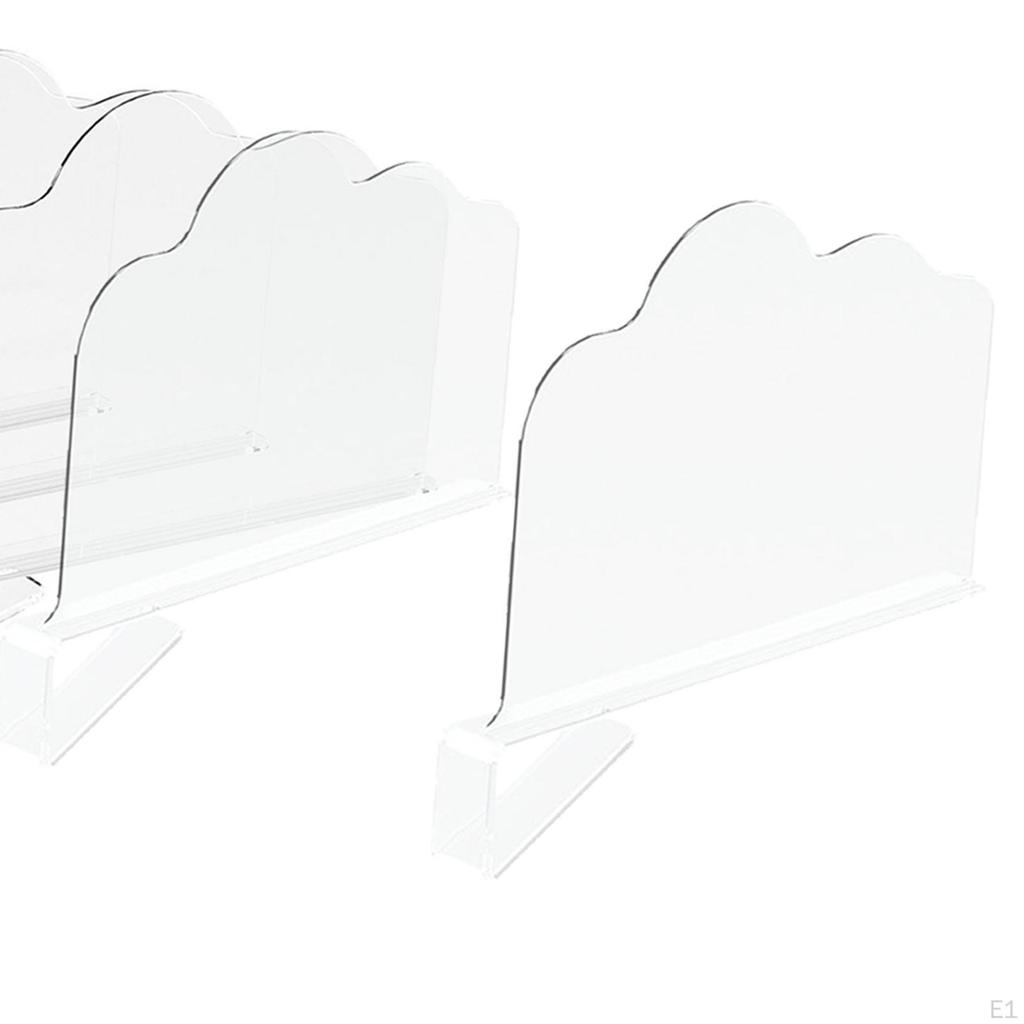 6Pcs Vertical Purse Organizer Shelf Separators Wardrobe Adjustable Towel Cabinet Cupboards Bathroom