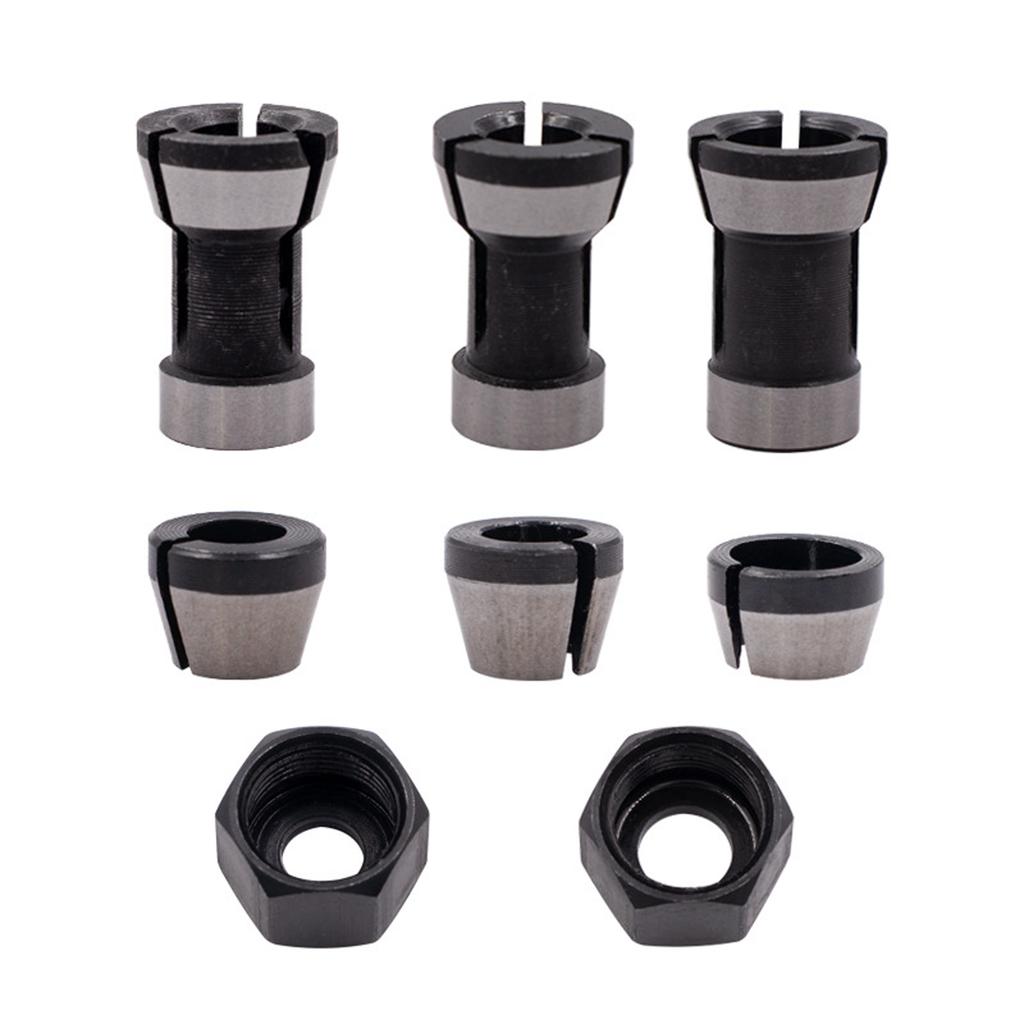 6/6.35/8mm HSS Collect Chuck Adapter Head Converter Router Clamp Holder Tool Accessories for Trimming Machine Electric