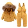 2024 Winter Down Jacket for Girl Clothes Kids Overalls Snowsuit Baby Boy Over Coat Toddler New Year Clothing Set