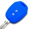IKT Силиконовый чехол для бесключевых ключей, 2 кнопки, синий, Sienta, Vitz, Succeed,