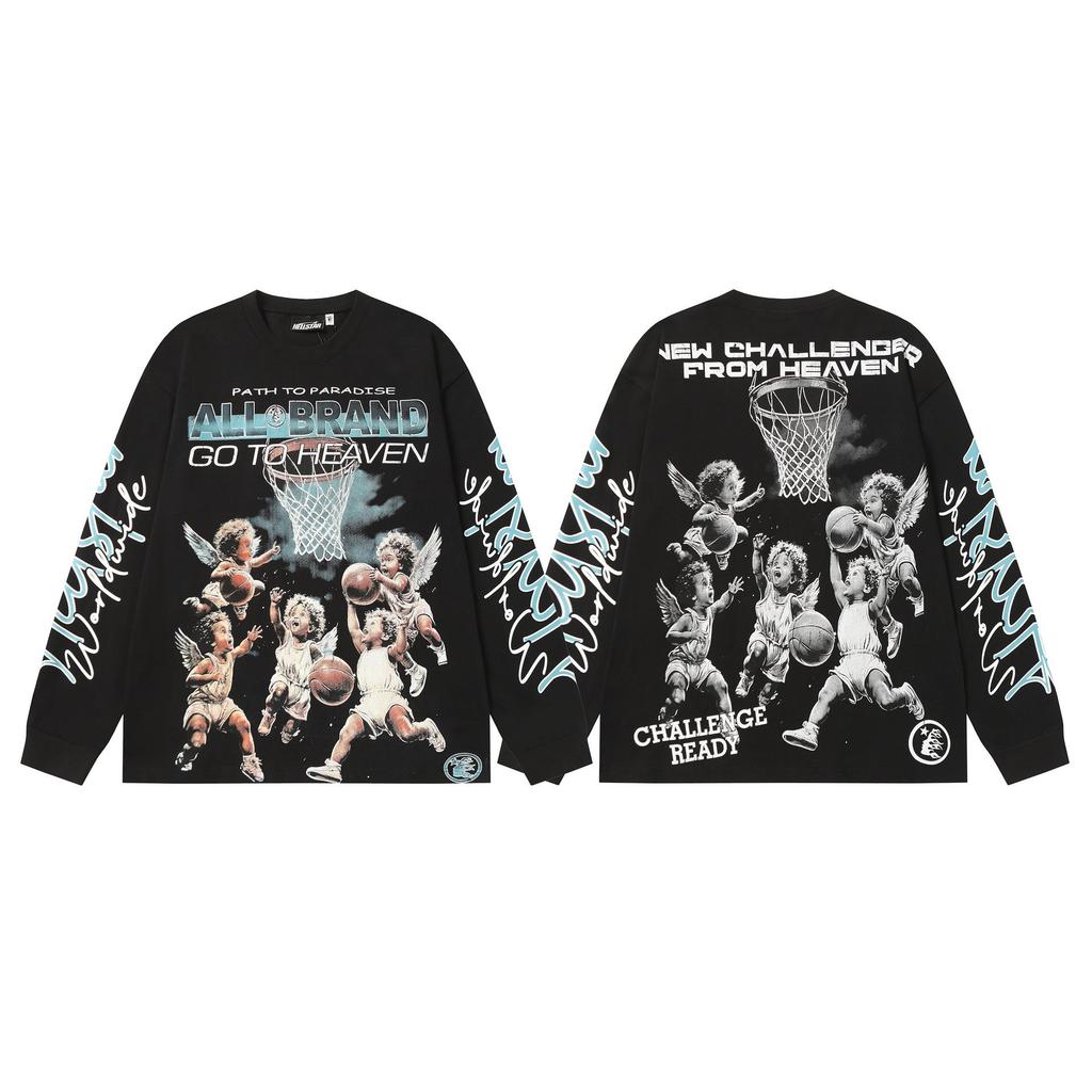 Кросс 2025 Hellstar Модный Уличный Свободный Худи с Длинным Рукавом для Мужчин и Женщин – Осенняя Одежда