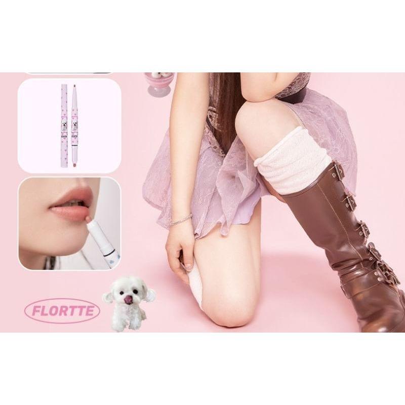 FLORTTE - Карандаш для губ 2-в-1 - 5 цветов