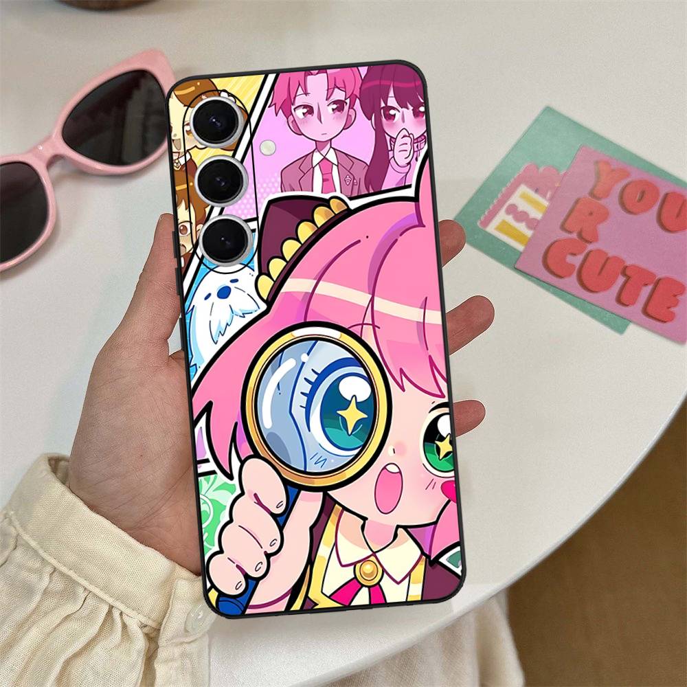 Классический аниме чехол для телефона Spy X Family для Samsung S 24 Fe 25 Ultra Plus 20 Lite 21 30 22 23 24 22 Ultra 5G Fundas
