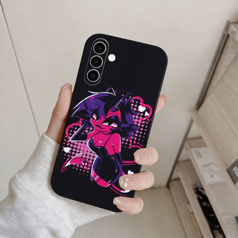Чехол для телефона Helluva Boss Милли для Samsung Galaxy A73, A72, A71, A70, A53, A52, A51, Другие Мягкий черный чехол