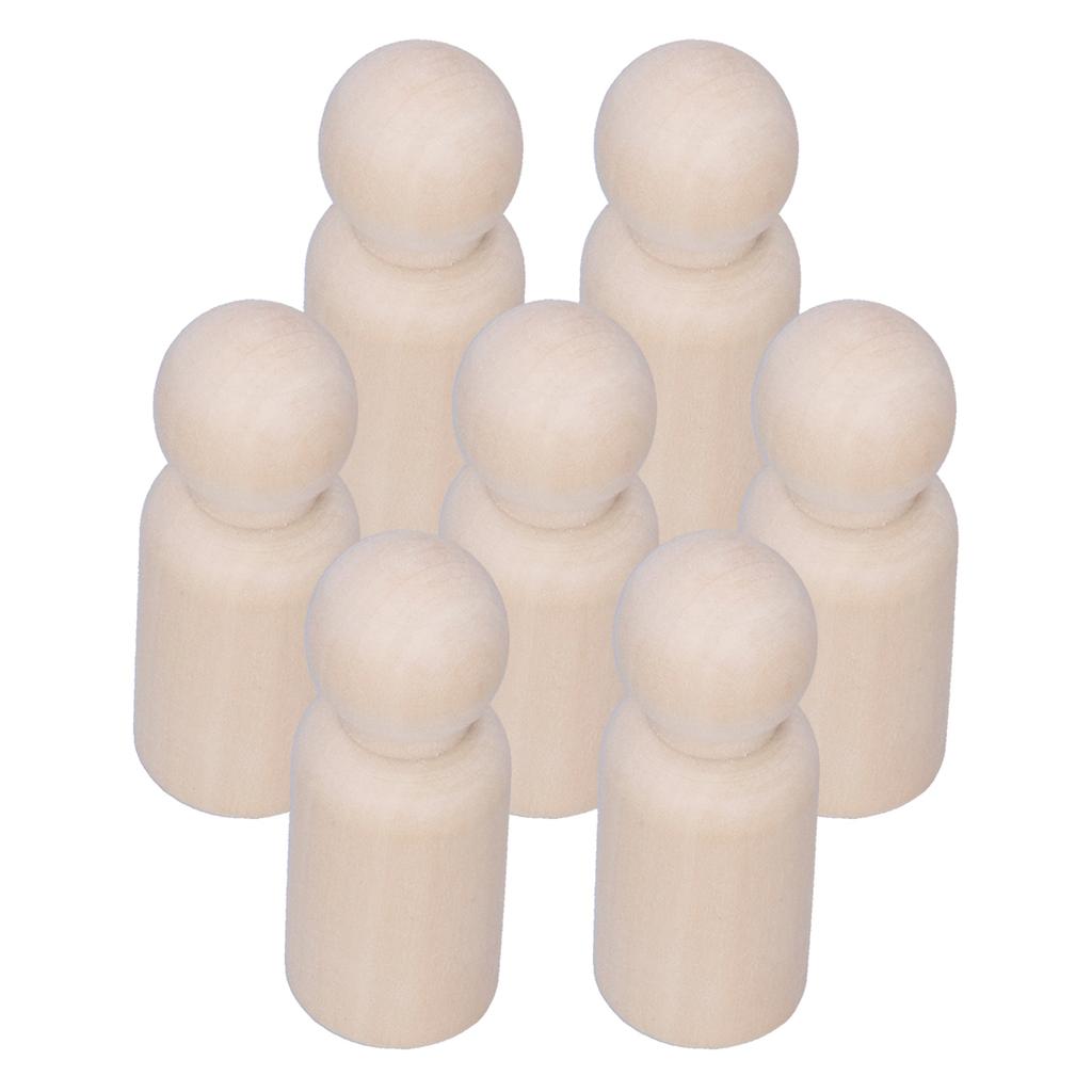 10 шт. незаконченных деревянных кукол-колышек, семейные куклы-колышки, набор для самостоятельной росписи граффити, мужской колышек