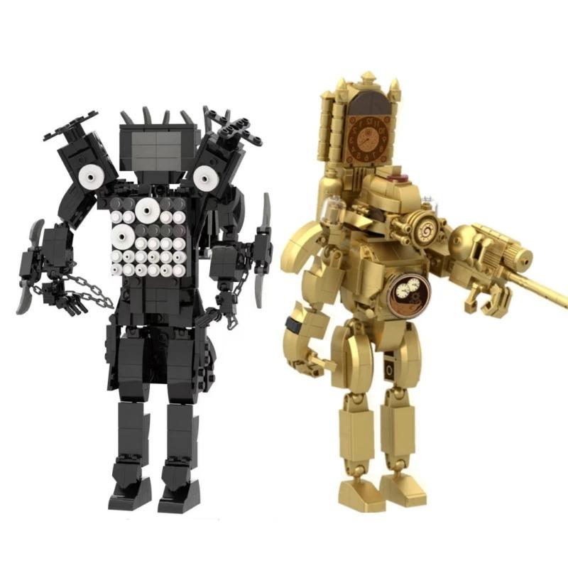 MOC Skibidi Туалет Человек Строительные Блоки Игрушки Титан Часы Человек Женский ТВ Личность Модель Наборы Украшений Игрушка «сделай сам» Для Детей Подарок