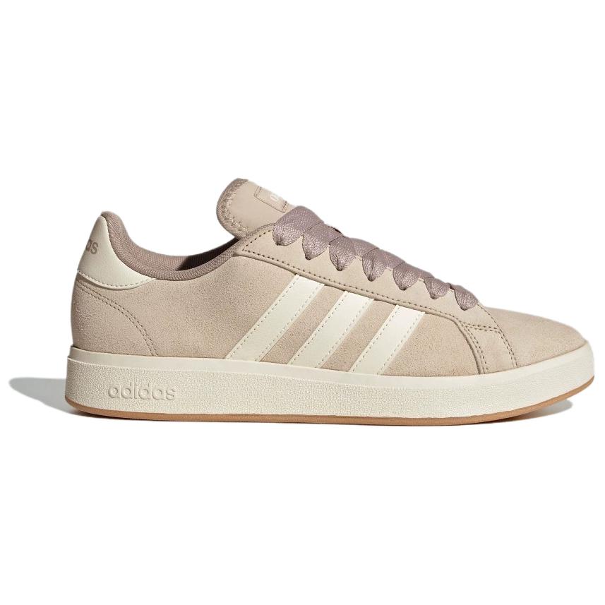 Adidas Grand Court Base 00s Wonder Beige Women Sneakers Cream Off-White Grey JR7076