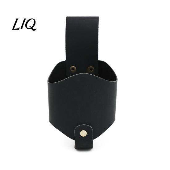 Waterproof Bottle Holder Waist Hanging Beer Holder, Faux Leather Soda Beverage Drink Can Travel Portable Holster for Belt, Accessories Lovers Durable