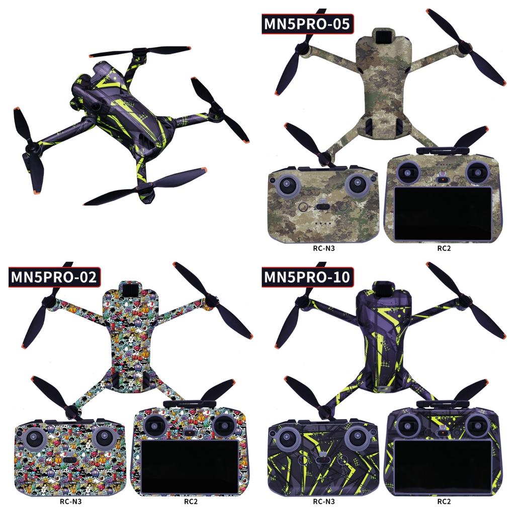 Декоративный набор наклеек для DJI mini 5pro, Водонепроницаемая виниловая наклейка-скин, DIY-аксессуар для RC-N3 RC2
