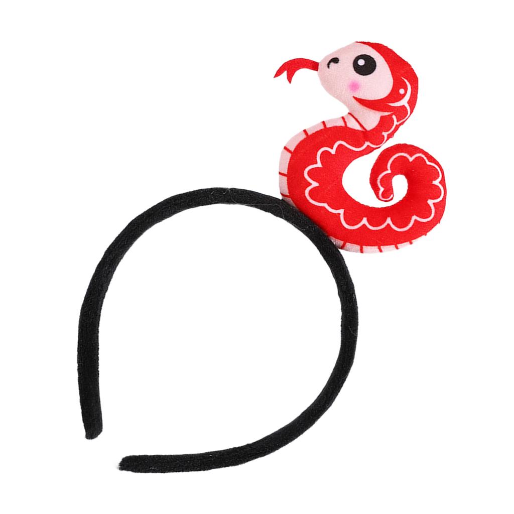 Festival Snake Headband for Chinese New Year Celebrations Adjustable 3D Snake Hairhoop for Adults and Kids All Age